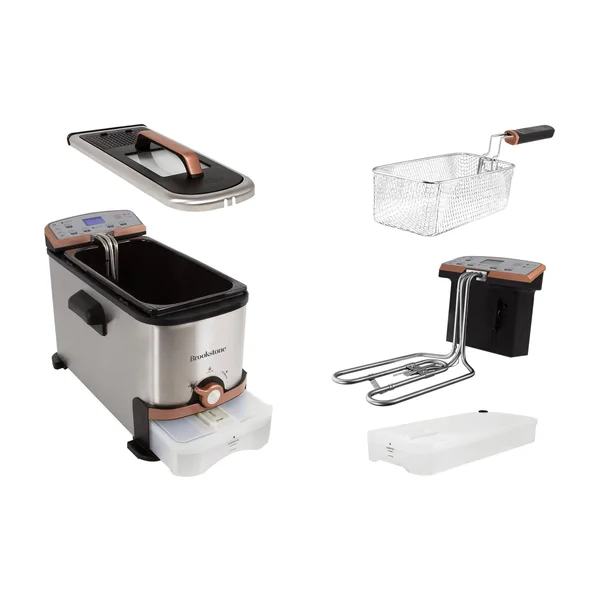 Brookstone 3.2-qt. Digital Deep Fryer with Oil Filtration