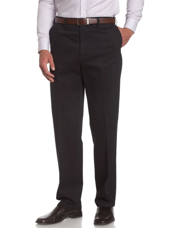 Savane Pleated Ultimate Performance Chino- Big & Tall - 54 30, Blue