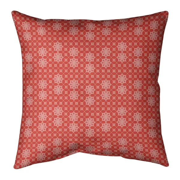 Classic Lattice Throw Pillow - 16 x 16 - Purple - Linen