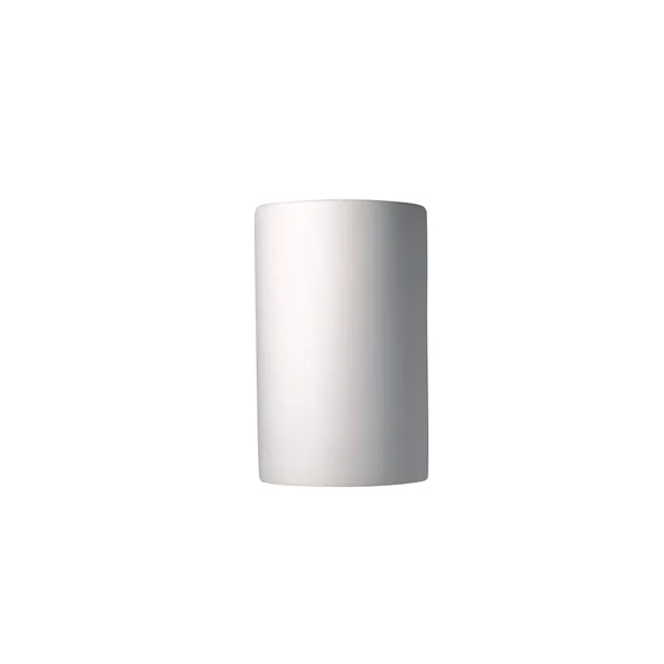 Justice Design Ambiance CER-1260W Large Cylinder Flush Mount Outdoor Wall Sconce Verde Patina