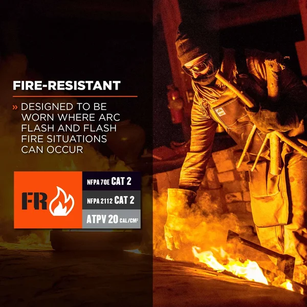 N-Ferno 6847 Navy FR Balaclava Face Mask - NFPA 70E, NFPA 2112