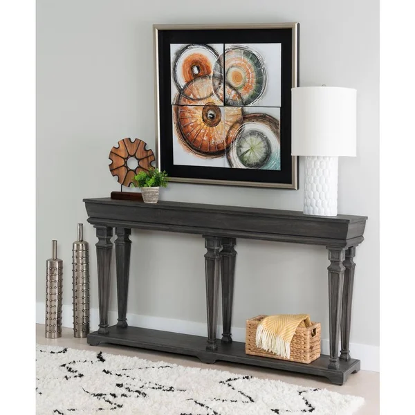 Powell Company Powell Harbour Dark Grey Console Table