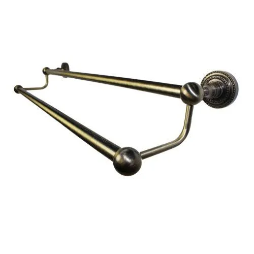 Allied Brass Dottingham Collection 18 inch Double Towel Bar Antique Brass