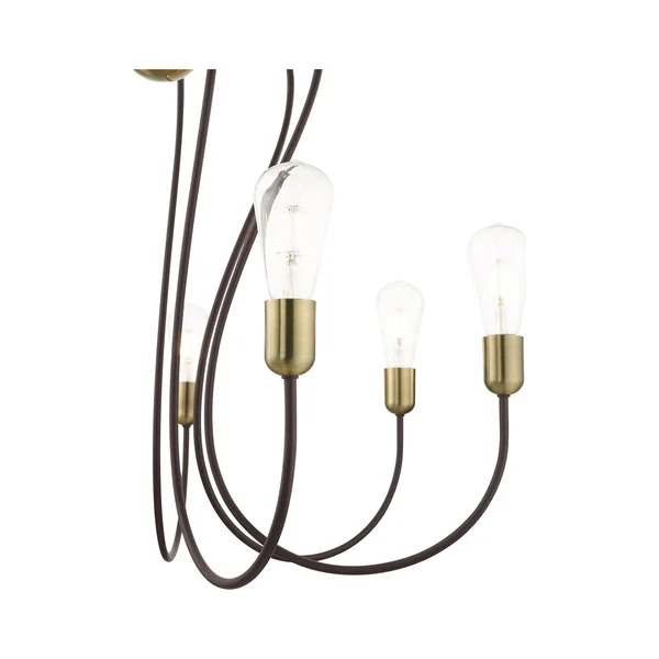 Livex Lighting-41367-07-Lucerne - 7 Light Chandelier Bronze/Antique