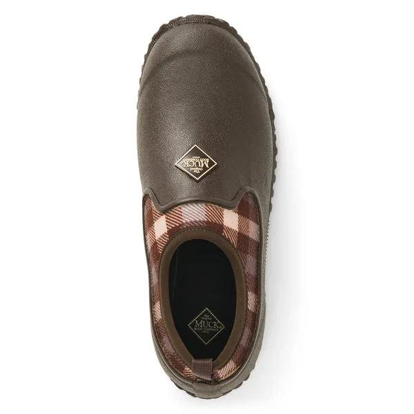 Muck Women's Muckster Low Rubber Shoe - Brown Plaid, 10