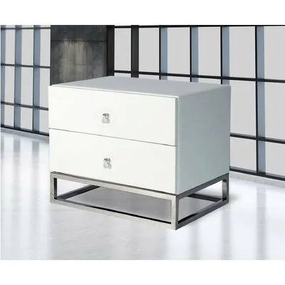 Dalmore 2 - Drawer Nightstand Orren Ellis Color: White