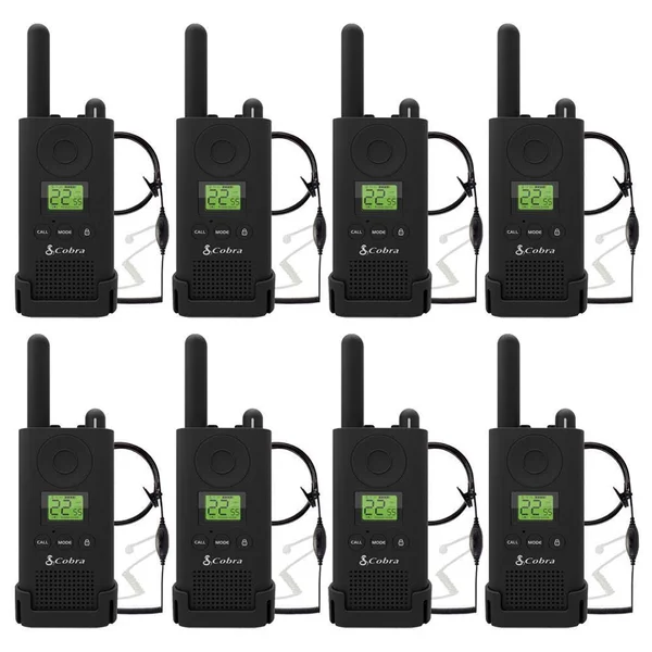 Cobra PX880BC4-SV01 PX880 Pro Business 2-Watt FRS Walkie Talkie Bundle (8 Pack)