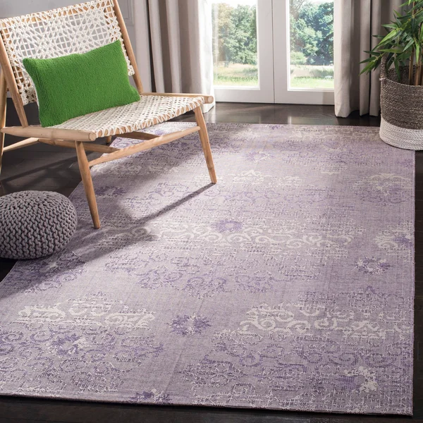 Safavieh Pal129-7973 Palazzo Purple, Light Grey Area Rug - 8& x 11&