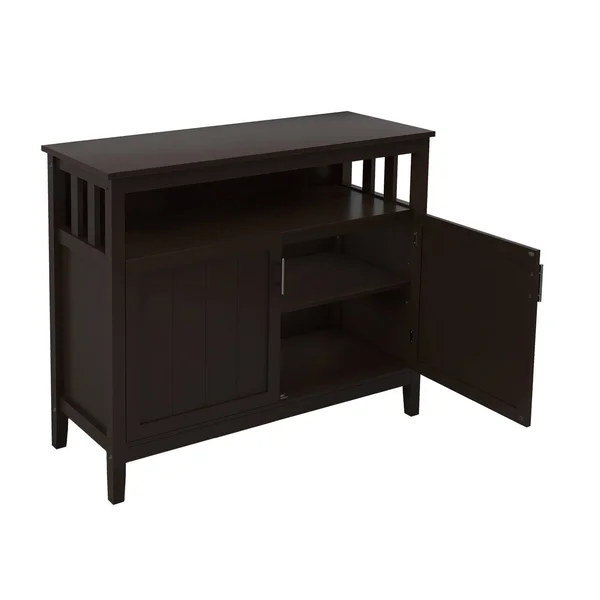Nestfair Kitchen Storage Sideboard and Buffet Server Cabinet - Espresso