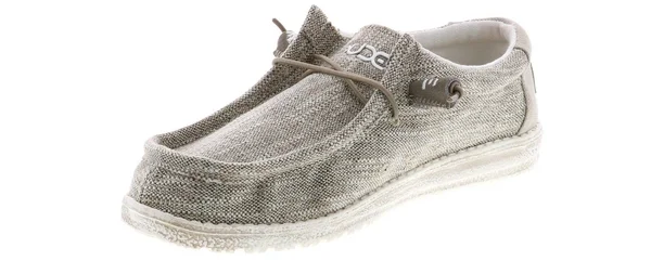 Hey Dude Wally Woven (Beige) Men's Shoes