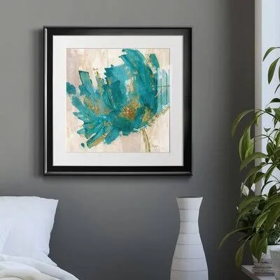 Blue Infusion II - Picture Frame Painting Print on Paper Red Barrel Studio Frame Color: Black Framed Paper - Size: 32x22 H x 32x2