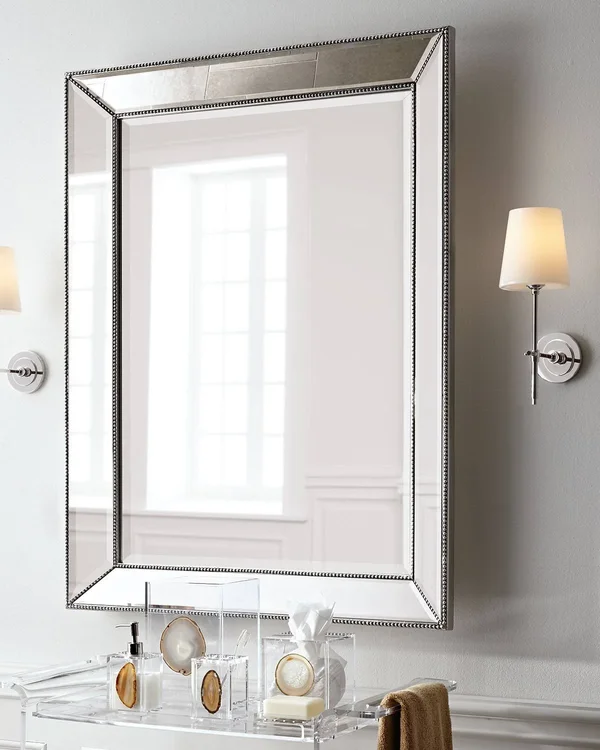 Bassett Mirror M3340B Beaded Wall Mirror