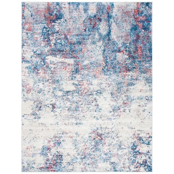 Safavieh Brentwood Malissie Modern Abstract Rug - 8& x 10& - Navy/Red