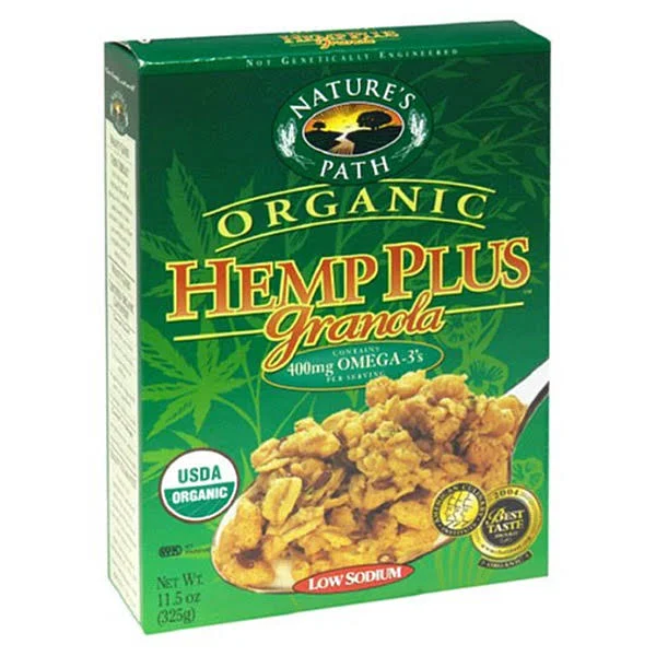 Nature&s Path Organic Hemp Plus Granola - 1 lb box, Case of 25
