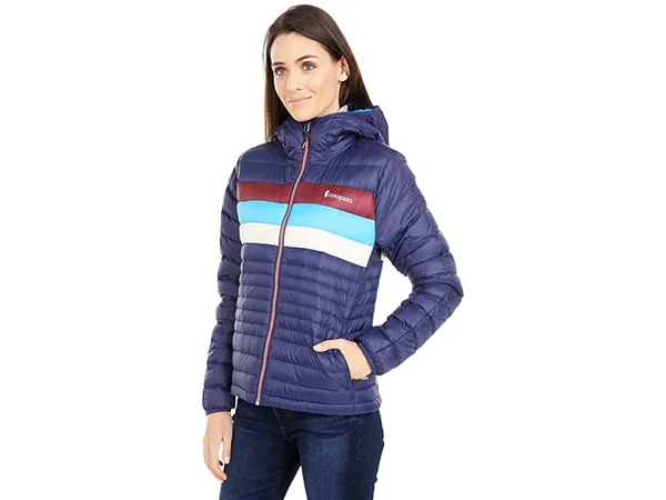 Cotopaxi Fuego Down Hooded Jacket - Women's Maritime Stripes - XL