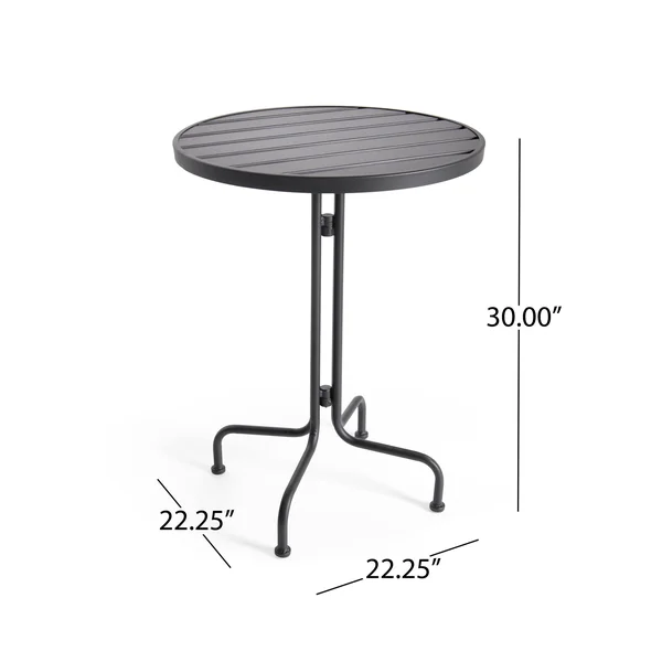 Palm Desert 3PC Iron Modern Bistro Set Crackle Green - Christopher Knight Home