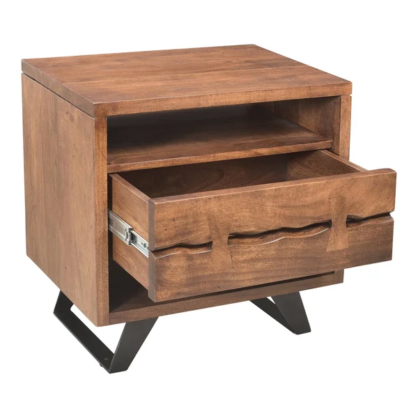 Moe's Home Collection Madagascar Nightstand - Brown