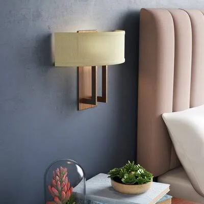 Abdulghani 2-Light 60W Wall Sconce Orren Ellis Finish: Brushed Bronze