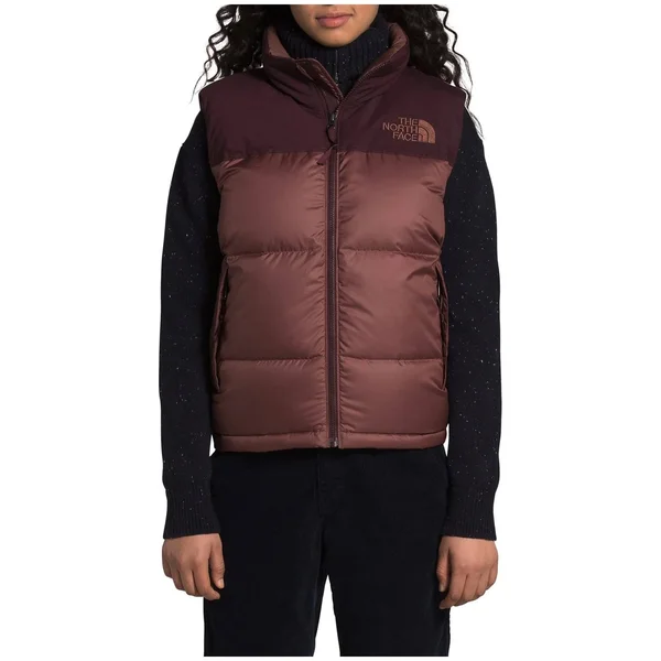 The North Face Eco Nuptse Vest - Women's L Marron Purple/Root Brown