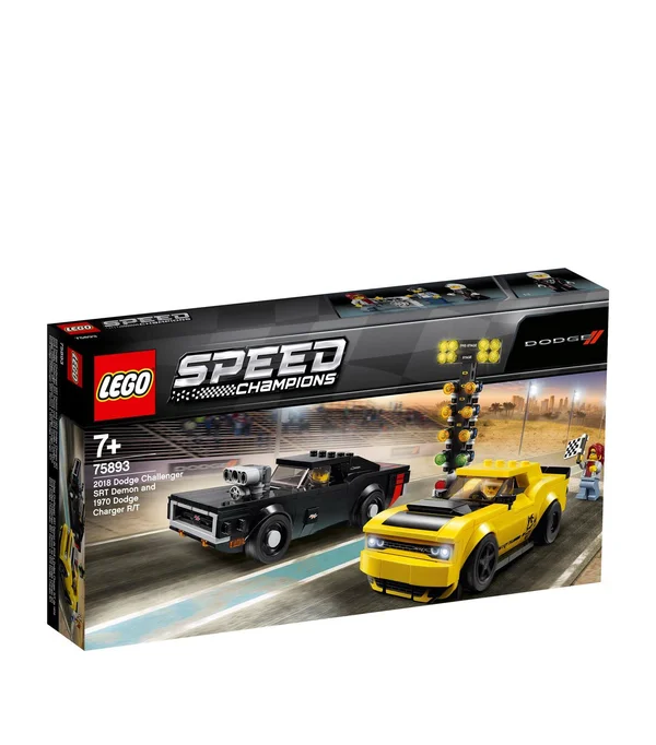 Lego Speed Champions 75893 2018 Dodge Challenger SRT Demon & 1970 Dodge Charger R/T