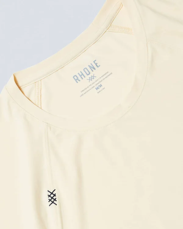 Rhone Reign Performance Short-Sleeve Tee, Mens, L, Rhododendron