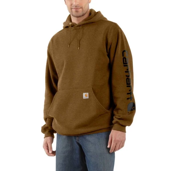 Carhartt Loose Fit Midweight Logo Sleeve Graphic Sweatshirt - Scout Blue Heather, 3XL