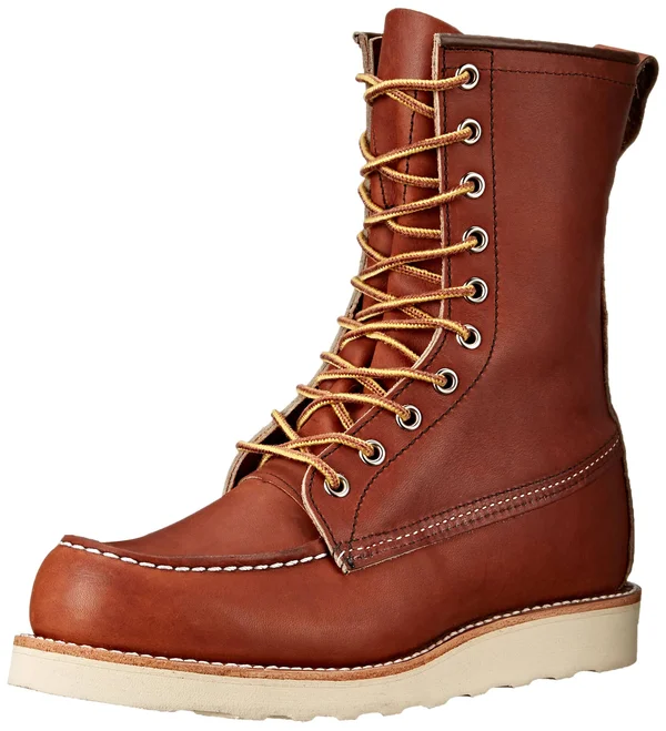 Red Wing Heritage Men's 877 8-Inch Classic Moc Toe Boot - 8.5 - Oro Legacy