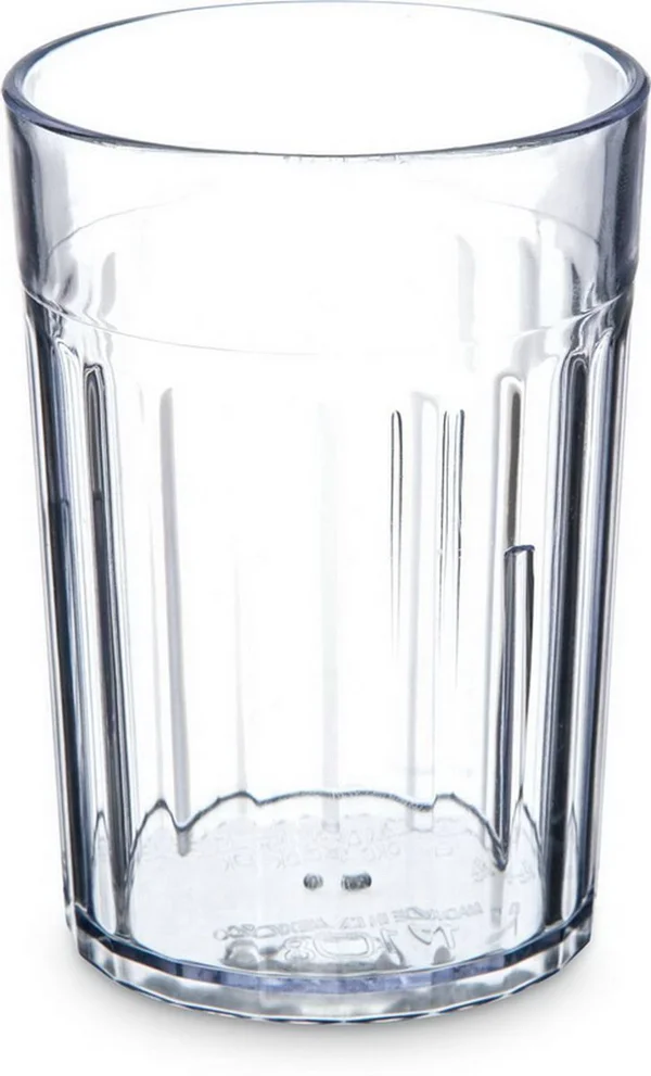 Carlisle 110807 - Bistro Tumbler, 8 oz., Fluted, San, Clear