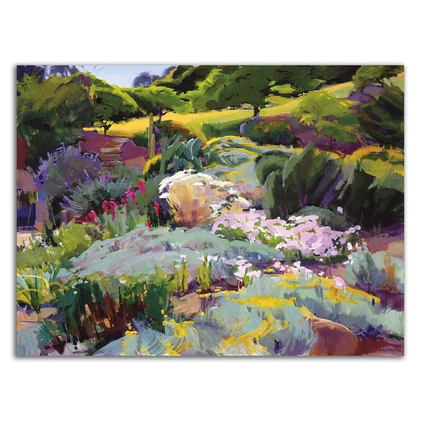 24x22 x 32x22 Hillside Garden by Marcia Burtt Print on Canvas