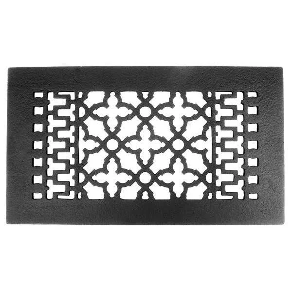 Acorn Cast Iron Air Register - 12x6in. (Black) GL4BG