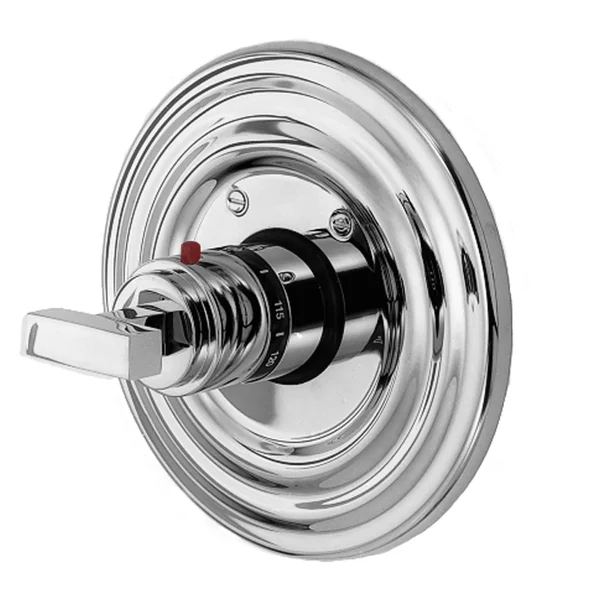 Newport Brass 3-2024TR/10B Cube 2 Round Thermostatic Trim Plate with Handle Oil Rubbed Bronze