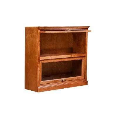 McIntosh Barrister Bookcase Loon Peak Color: Honey Oak - Size: 35x22