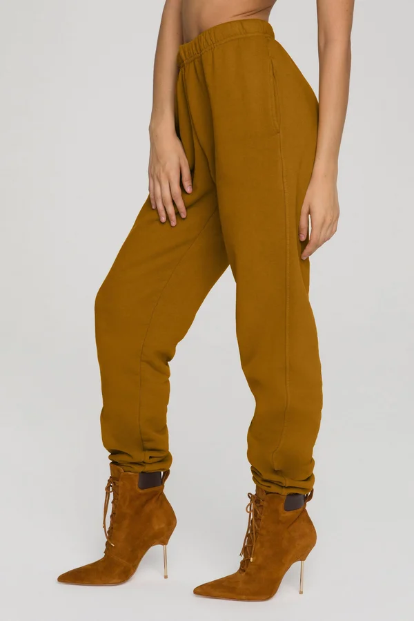 Women's Boyfriend Sweatpants in Bronze Brown Size 4 - Good American, Khloé Kardashian