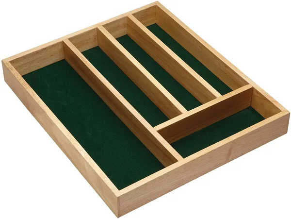 Kitchen Craft Wooden Cutlery Tray with Five Sections
