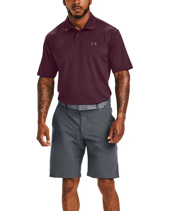 Under Armour Men's Performance Polo Textured Red LGT