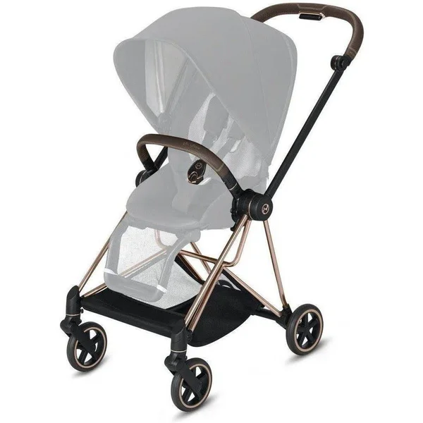 Cybex Mios 2 Frame Incl. Seat Hardpart, Chrome/Brown