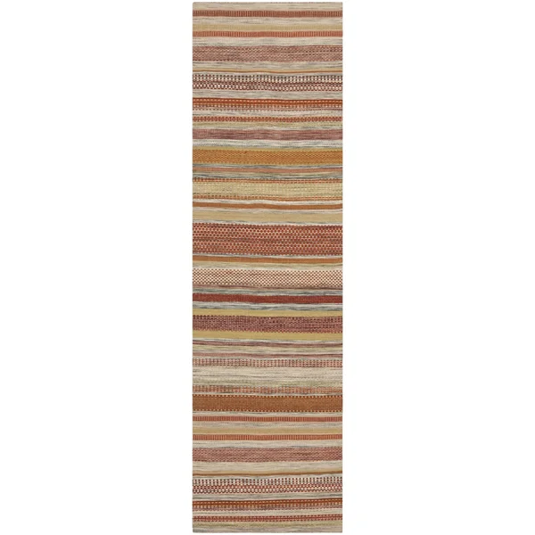 Safavieh Striped Kilim Beige 2 ft. 3 in. x 12 ft. Runner Rug