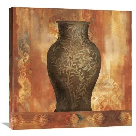 Global Gallery Albena Hristova 'Desert Sunset Vessel II' Canvas Wall Art - Size: 30 x 30