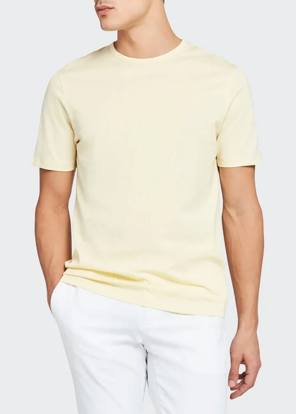 Theory Men's Precise Luxe Cotton Short-Sleeve Tee - Drift, Men's, S