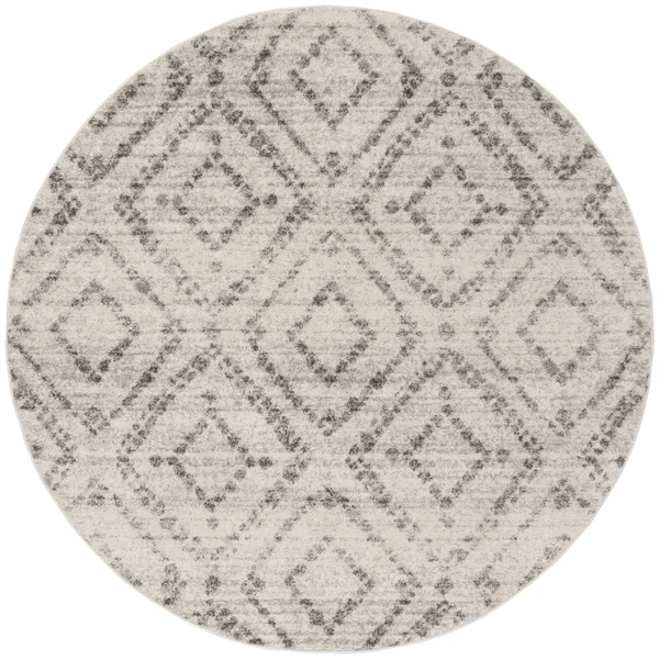 Safavieh ADR131C Adirondack Light Grey - Grey Area Rug - 6& x 6& Round