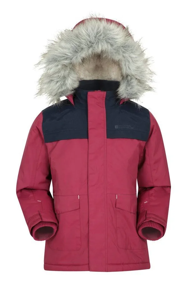 Mountain Warehouse Ranger Waterproof Kids Parka Jacket - Pink - Size 3T-4T