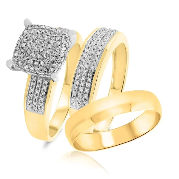 Affordable Trio Ring Sets Enamor - 10K - 11½