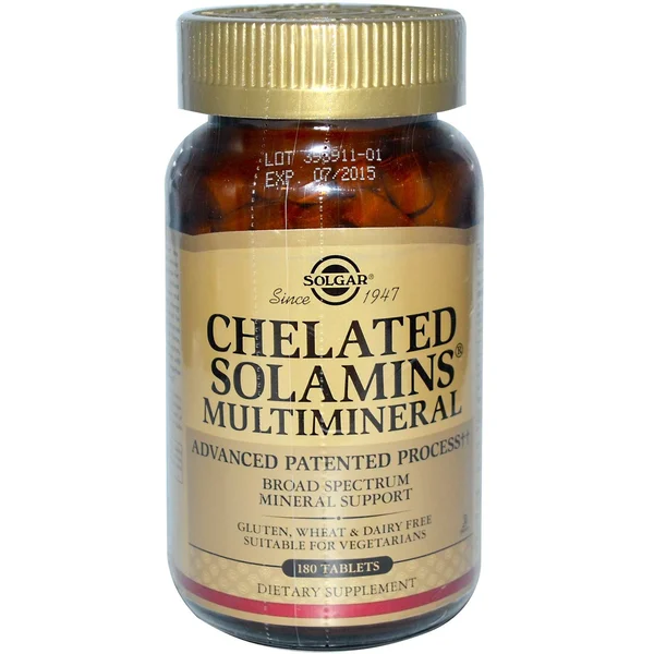Solgar Chelated Solamins Multimineral - Tablets - 180 tablets