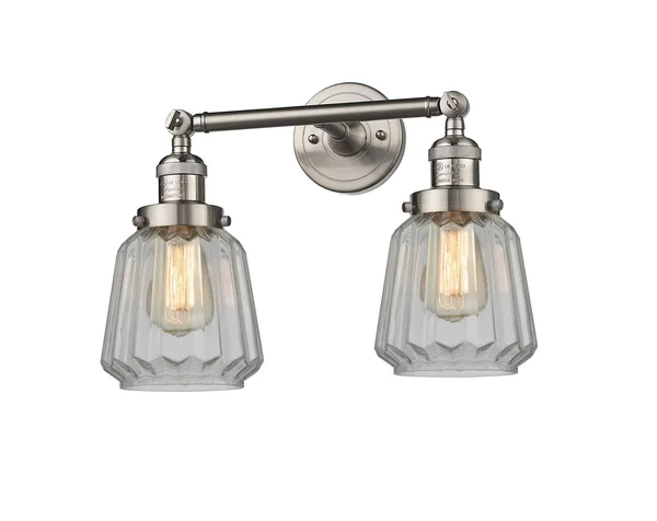 Innovations Lighting Chatham 2 Light Bath Vanity Light 208L SN G142 (Brushed Satin Nickel)