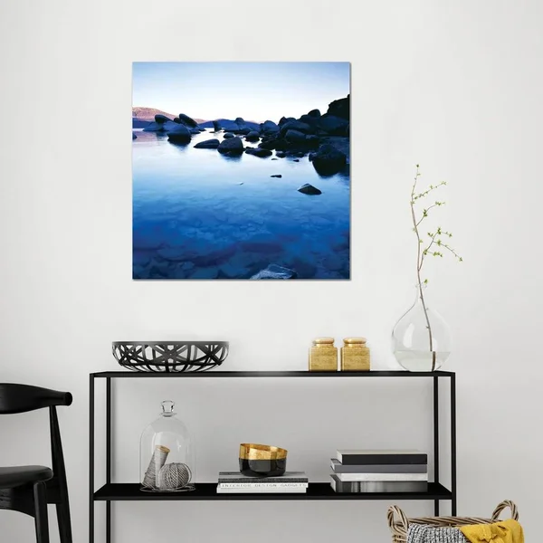 PhotoINC Studio Canvas Art Prints - Blue Rocks ( scenic & landscapes art)
