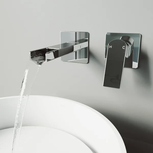 Vigo Atticus Brushed Nickel Wall Mount Bathroom Faucet
