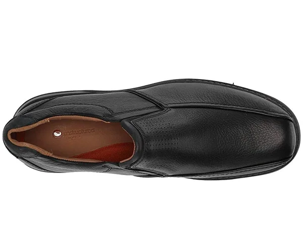 Clarks Men's Un Ramble Step, Black Leather Size: 8 W