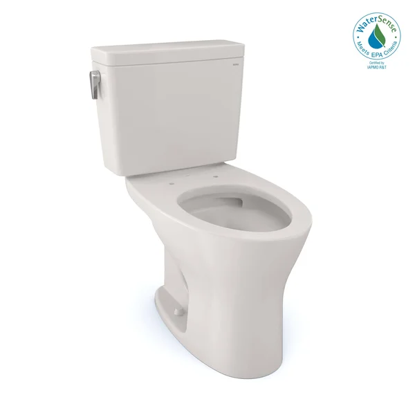Toto Drake Two-Piece Elongated Dual Flush 1.6 and 0.8 GPF Universal Height Dynamax Tornado Flush Toilet with CeFiONtect - Coloni