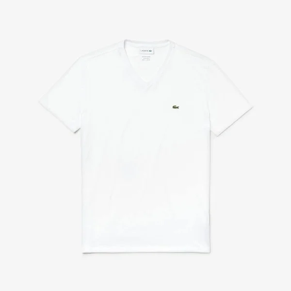 Lacoste TH6710-51 Lacoste V-Neck Wht - S
