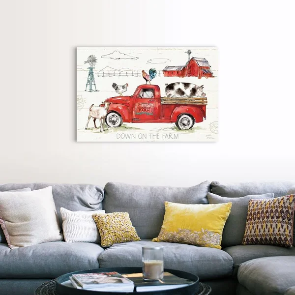 Down on The Farm II, Canvas Wall Art, 48x32, Great Big Canvas